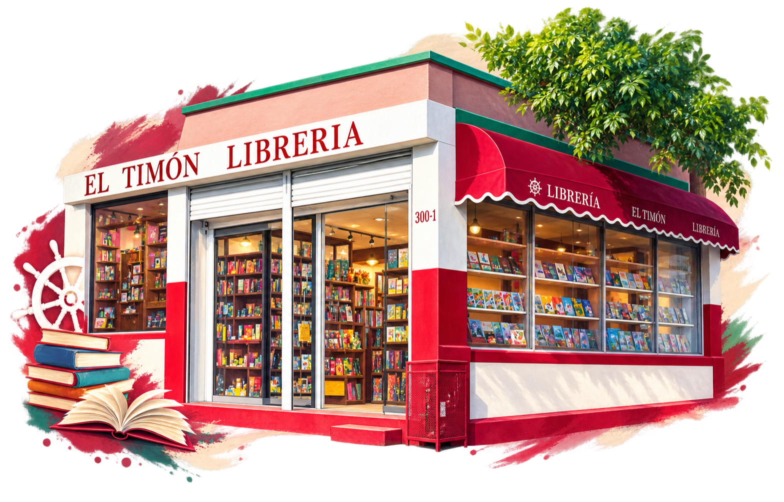 Fachada de El Timón Librería en Toluca